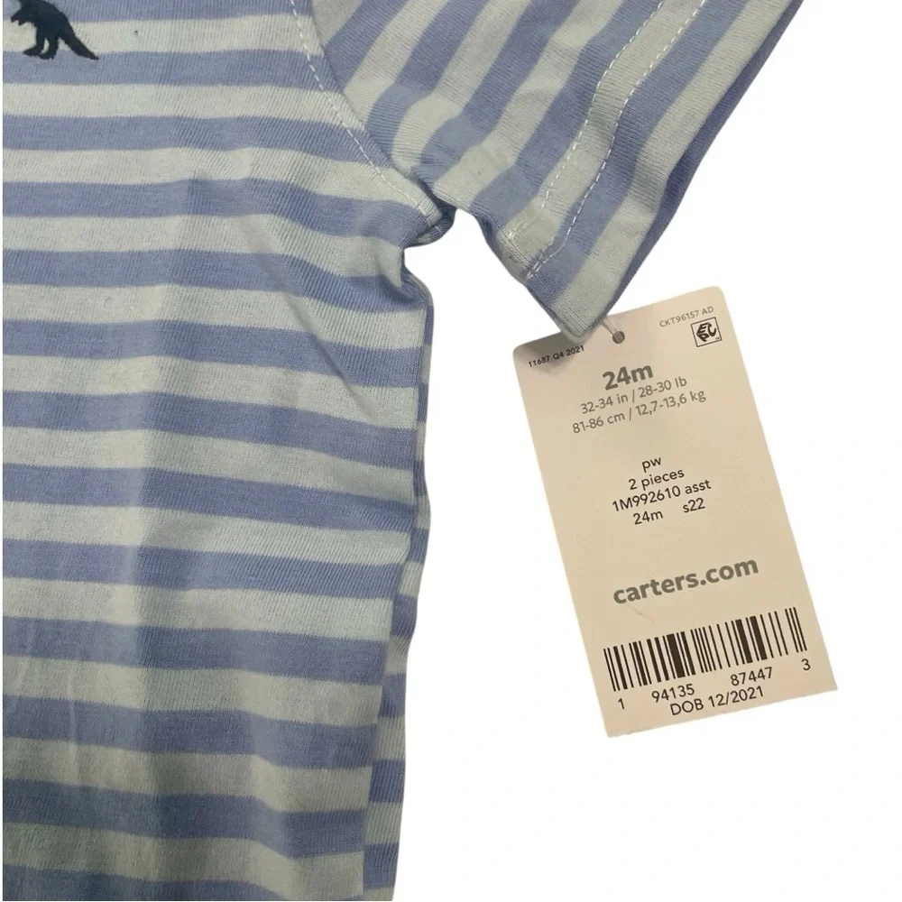 Carters NWT baby boys 24 months shirts whale onesie and blue/white stripe polo